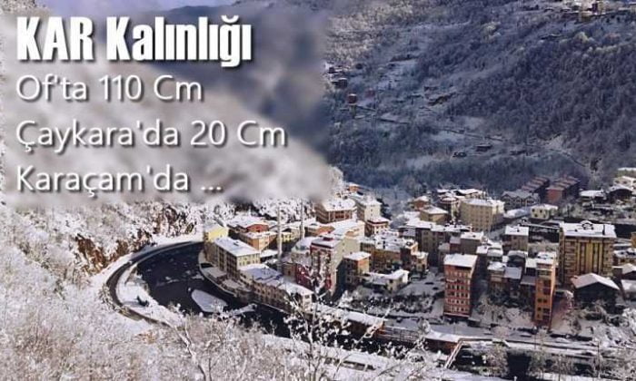 Kar denizden geldi: Çaykara’dan kısa kısa kar günlüğü