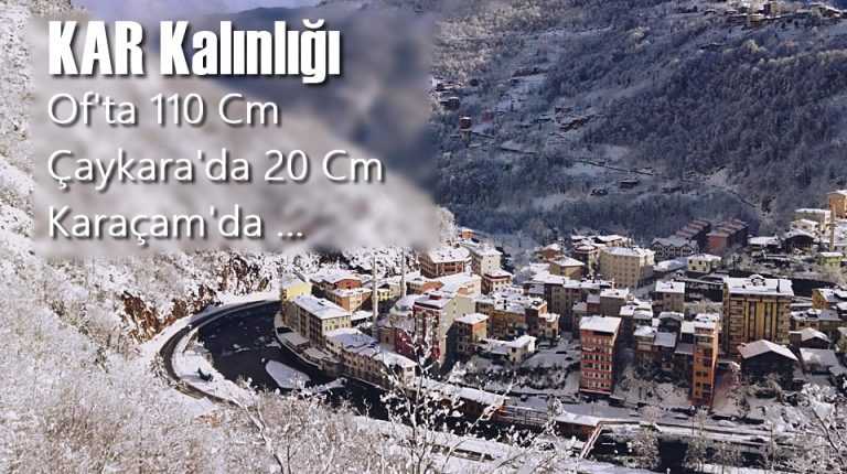 Kar denizden geldi: Çaykara’dan kısa kısa kar günlüğü