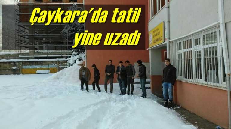 Çaykara’da okullar 3. kez tatil edildi