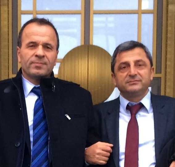 Muhtarlar Cumhurbaşkanından Çaykara'ya selam getirdi 1 Hüsnü Karataş, Bülent Liman