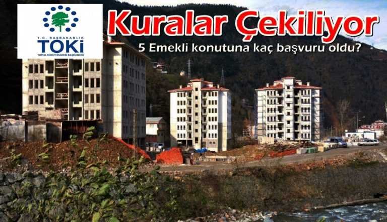 TOKİ Çaykara Konutlarında kuralar çekiliyor