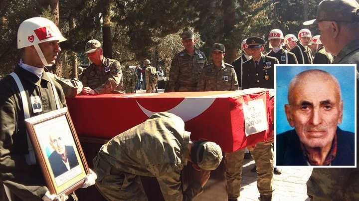 Kore Gazimiz Sait Şahin toprağa verildi