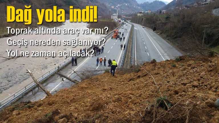 Çaykara-Of yolundaki heyelan Çatak’ı hatırlattı