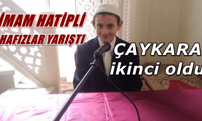 Çaykara’da hafızlar birincilik için yarıştı