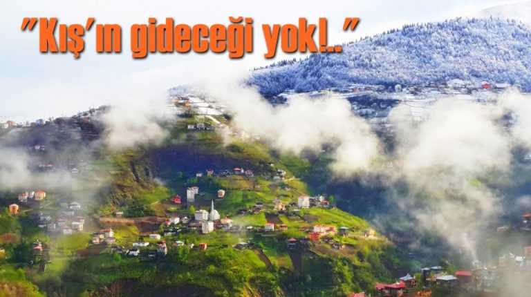 Aşağıdan bahar yukarıdan kar sıkıştırıyor…