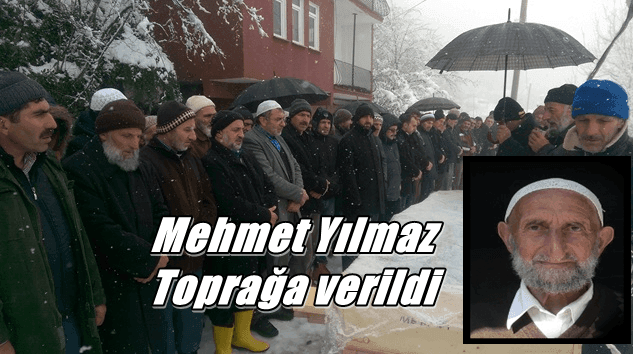 Mehmet Yılmaz kar yağışı altında son yolculuğuna uğurlandı