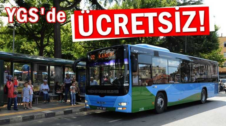 YGS sınavında belediye otobüsleri ücretsiz hizmet verecek