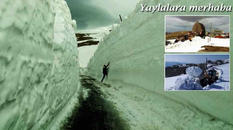 Yayla yolları ulaşıma açıldı