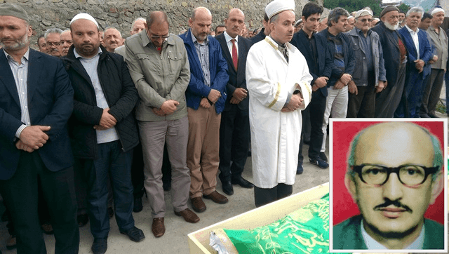 Emekli öğretmen Ahmet Dinçer dualarla toprağa verildi