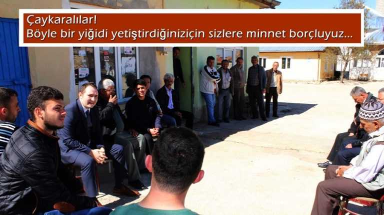 Çaykaralı kaymakama köylülerden övgü