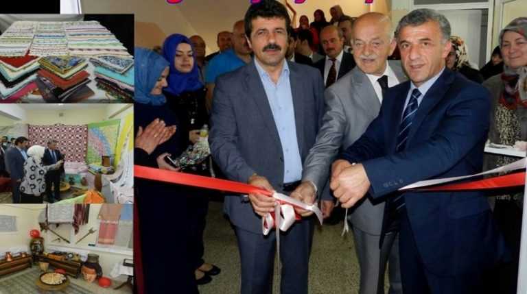 Çaykara Halk Eğitim Merkezi’nin yıl sonu sergisi açıldı