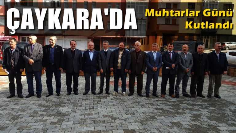 Çaykara’da muhtarlar günü kutlandı