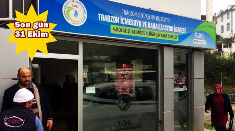 Çaykara’da su abone işlemleri: Son tarih 31 Ekim