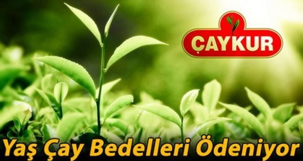 Çay paraları ödeniyor