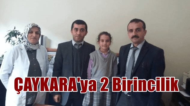 Trabzon genelinde düzenlenen kitap okuma yarışmasında Çaykara 2 birincilik aldı