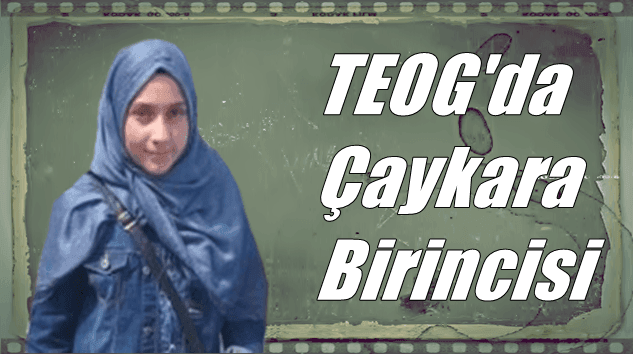 İrem Sevinç TEOG deneme sınavında birinci oldu