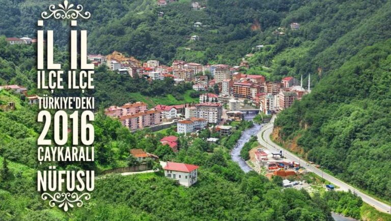 Türkiye’de il il, ilçe ilçe Çaykaralı nüfusu