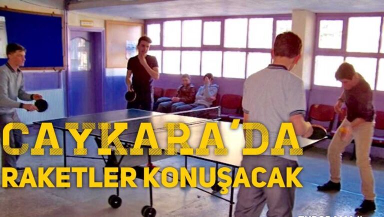 Çaykara’da 27 Şubat Masa Tenisi Turnuvası başlıyor