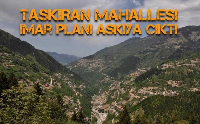 Taşkıran İmar Planı askıda