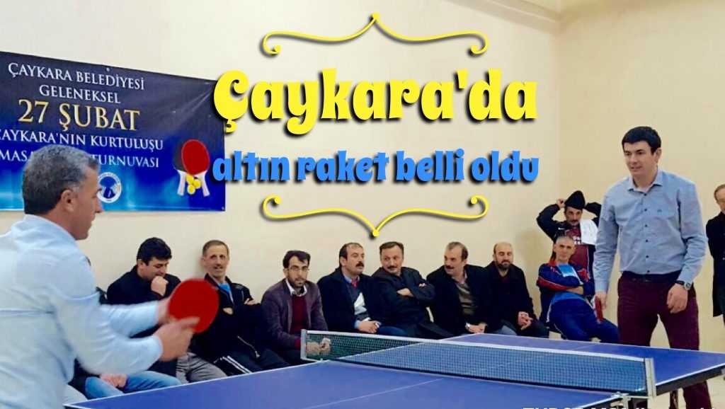 Masa tenisi turnuvası tamamlandı