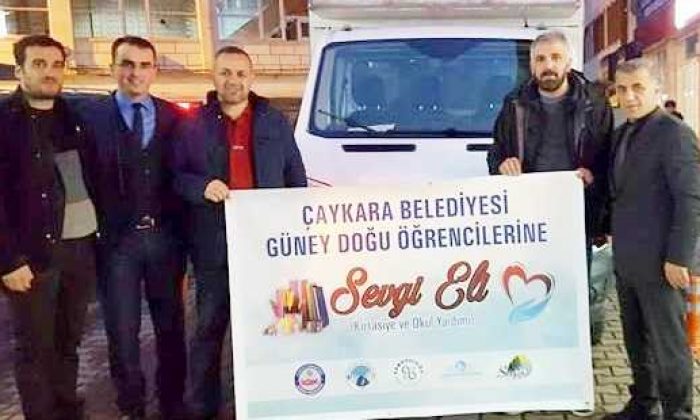 Çaykara Belediyesi Doğu ve Güneydoğu’daki öğrencileri unutmadı