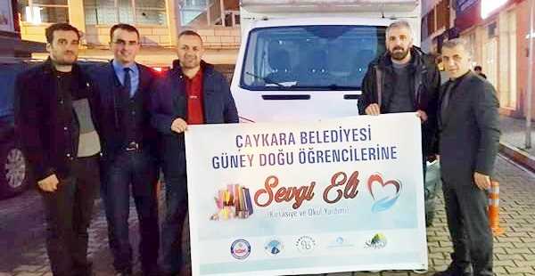 Çaykara Belediyesi Doğu ve Güneydoğu’daki öğrencileri unutmadı