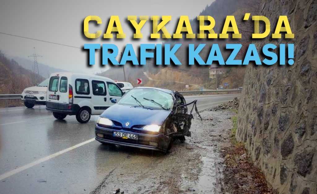 Çaykara’da trafik kazası