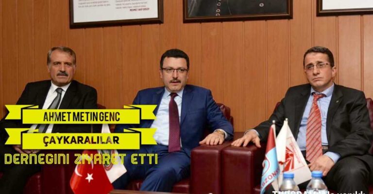 Başkan Genç Çaykaralılar Derneğindeydi