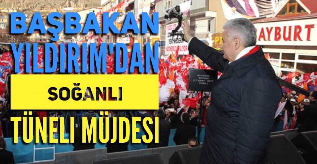 Başbakan Çaykara-Bayburt tünelinin müjdesini verdi