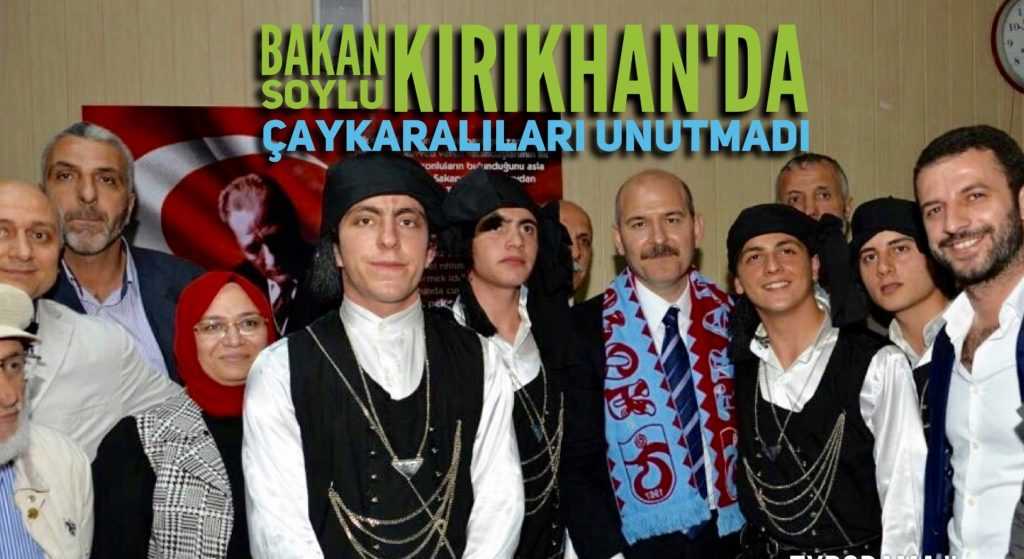 İçişleri Bakanı Süleyman Soylu Kırıkhan’daki Çaykaralılarla buluştu