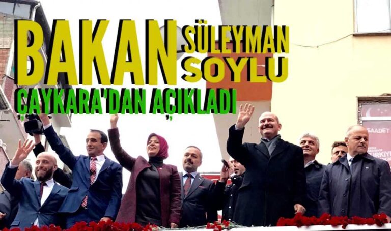 Soylu Muhammet Safitürk’ün katilinin yakalandığını Çaykara’dan duyurdu