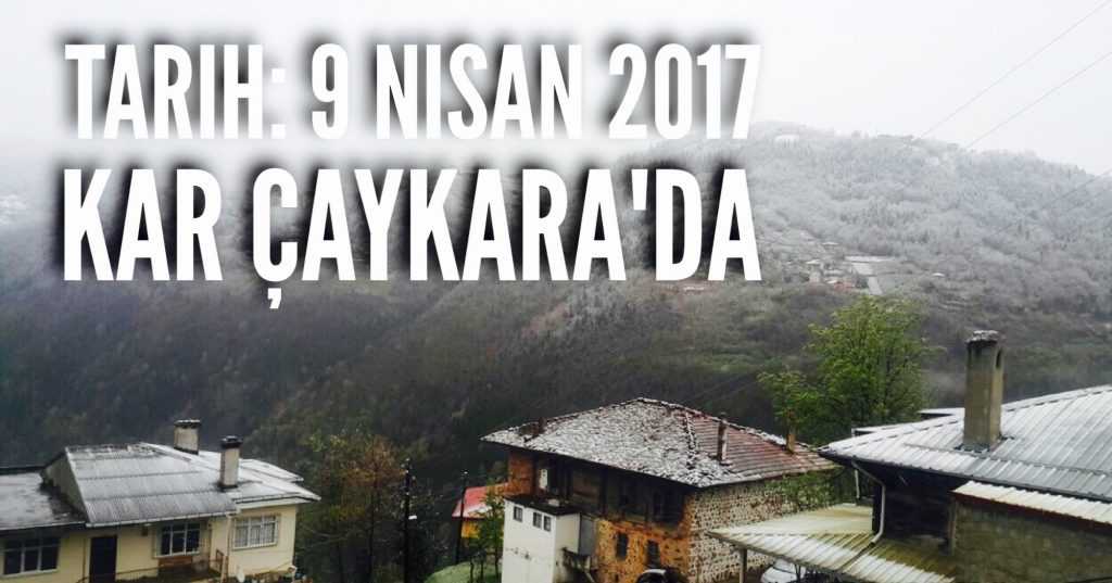 Çaykara’dan kış gitmiyor