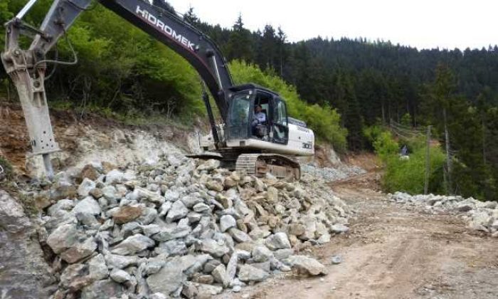 Yente yolunda çalışmalara başlandı