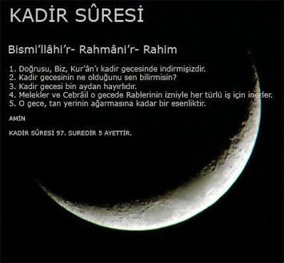 Yaratılış ve Hayatın Kader Anı Kadir Gecesi