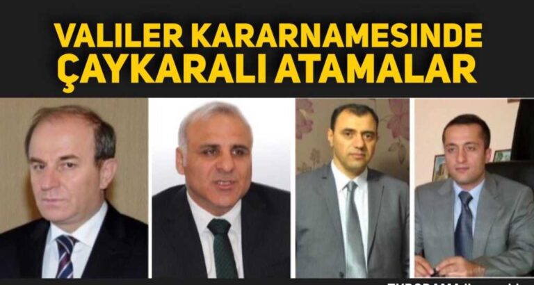 İçişleri Bakanlığındaki Çaykaralı bürokratlara yeni atamalar