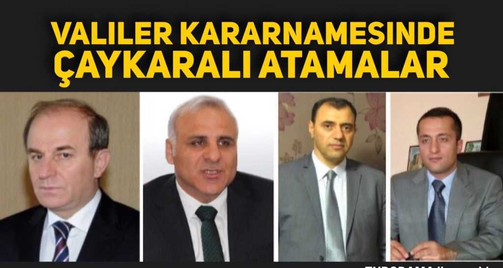 İçişleri Bakanlığındaki Çaykaralı bürokratlara yeni atamalar