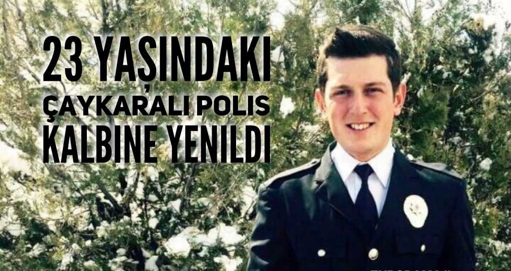 Çaykara’ya genç polisin acısı düştü