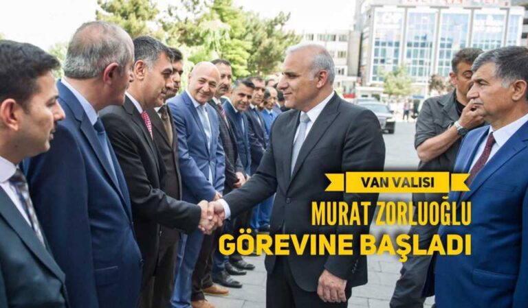 Hemşehrimiz Vali Murat Zorluoğlu Van’da göreve başladı