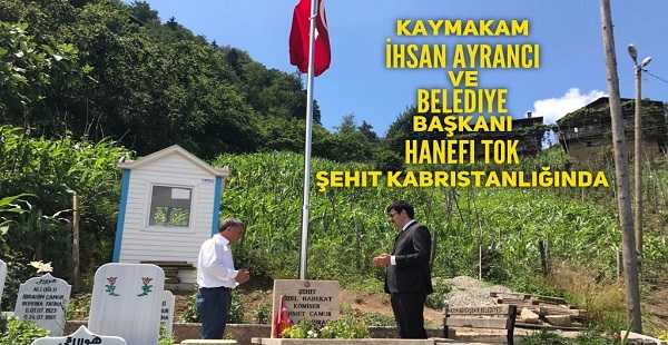 Şehit Ahmet Çamur’un kabrini ziyaret ettiler