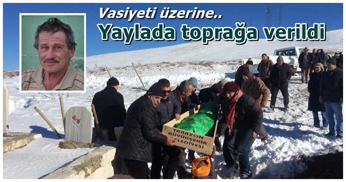 Fikri Eren Vartan Yaylasında toprağa verildi