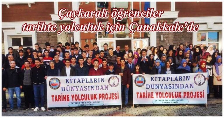 Çaykaralı öğrencilerden tarihe yolculuk
