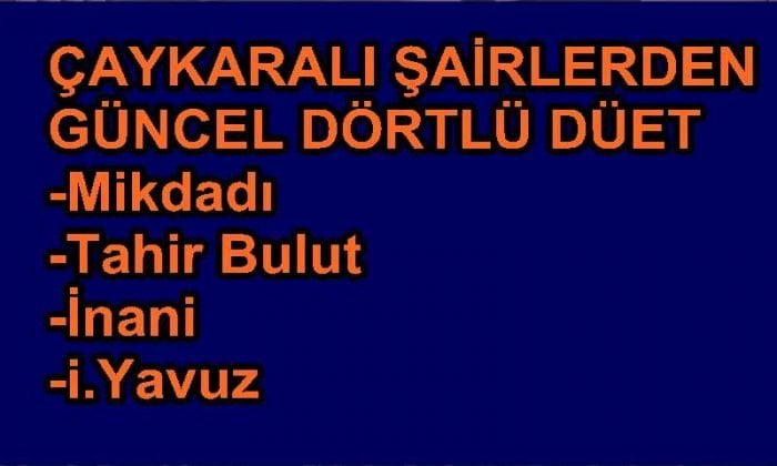 Dört Çaykaralıdan dörtlü atışma