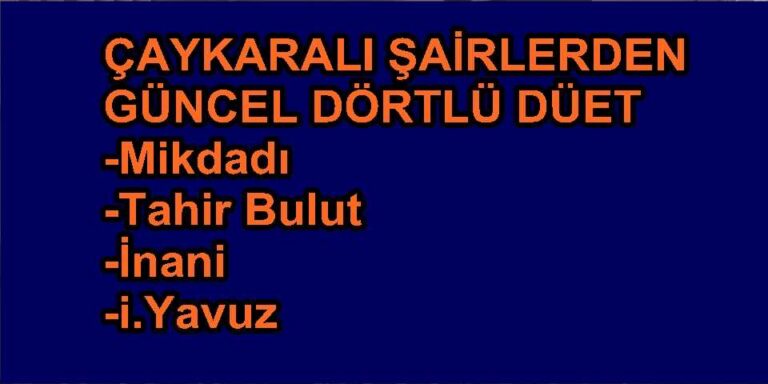 Dört Çaykaralıdan dörtlü atışma