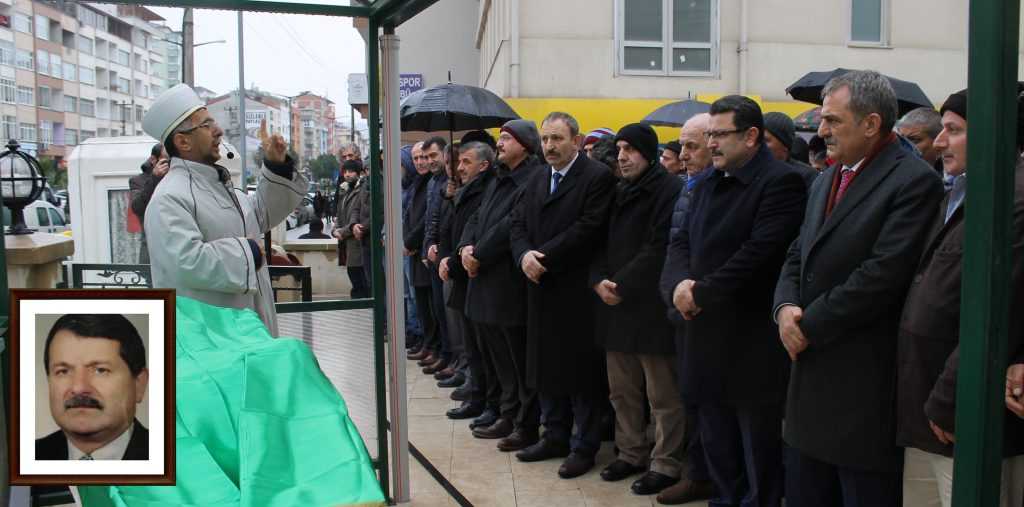 Orhan Öztürk kayınpederini son yolculuğuna uğurladı