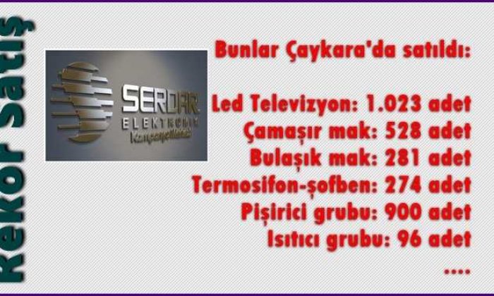Çaykara’da elektronikte rekor kırdılar