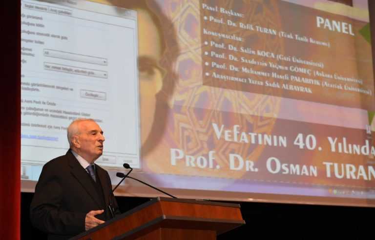 Çaykaralı mütefekkir Osman Turan vefatının 40. yılında panelle anıldı 1 Çaykaralı mütefekkir Osman Turan vefatının 40. yılında panelle anıldı 1