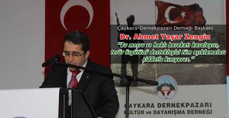 Ahmet Zengin: Bu meşru ve haklı harekatı karalayıcı, terör örgütünü destekleyici tüm açıklamaları şiddetle kınıyoruz