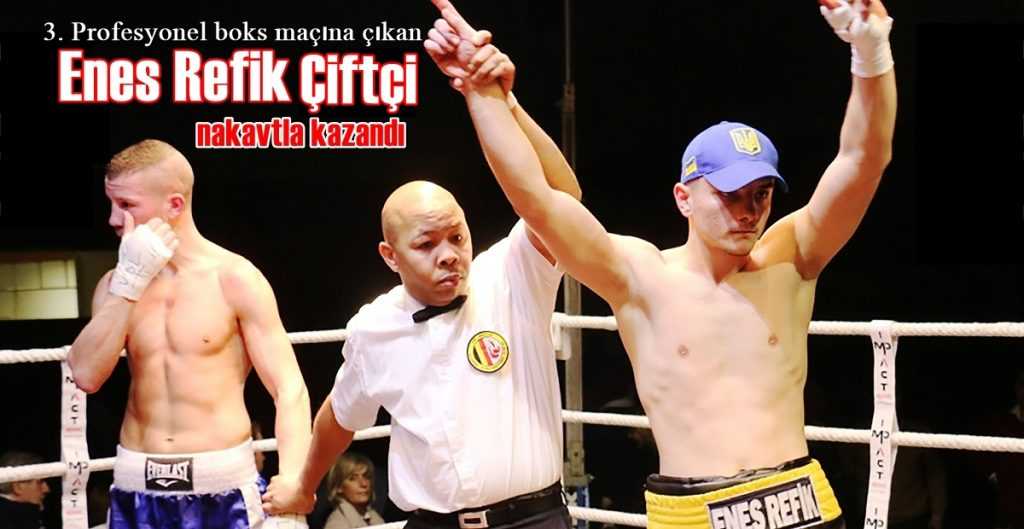 Enes Çiftçi rakibini nakavt etti