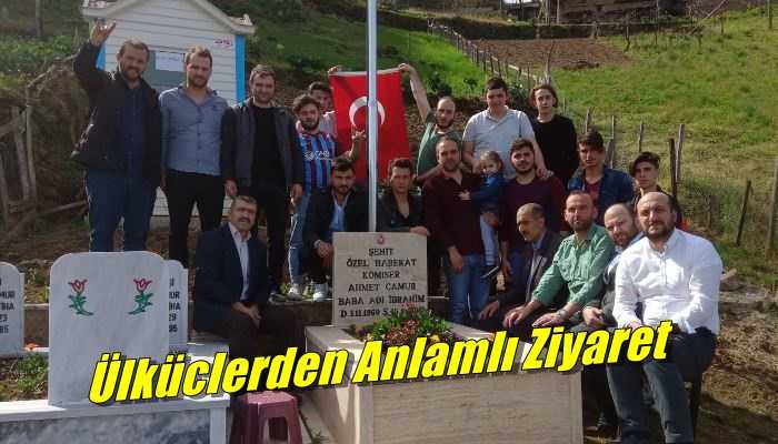 18 Mart Şehitleri Anma Gününde Ülkücülerden anlamlı ziyaret