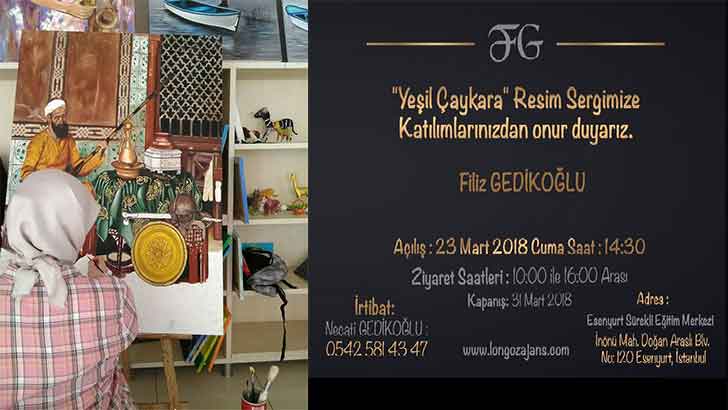 İstanbul’da Yeşil Çaykara resim sergisi